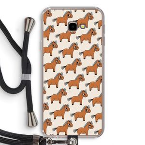 Pony: Samsung Galaxy J4 Plus Transparant Hoesje met koord