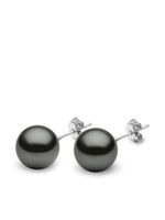 Yoko London puces d'oreilles Classic 11 mm en or blanc 18ct serties de perle de Tahiti - Argent - thumbnail