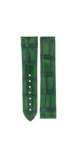 Horlogeband Omega 13093412299002 / 032CUZ005899 Krokodillenleer Groen 20mm