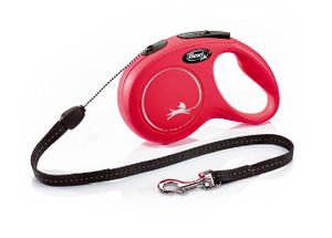 flexi Rollijn New Classic Cord Leash, rood, Maat: S 8m