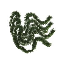 3x stuks kerstboom folie slingers/lametta guirlandes van 180 x 7 cm in de kleur glitter groen