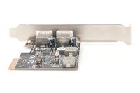Digitus DS-30220-5 2 poorten PCI Express kaart PCIe Incl. Low-Profile slotplaat - thumbnail