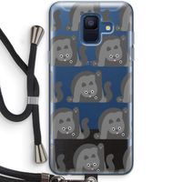 Cats: Samsung Galaxy A6 (2018) Transparant Hoesje met koord