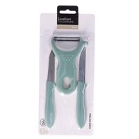 Schilmesjes Set - 3-delig - Mint - RVS - Dunschillers - Keukengerei