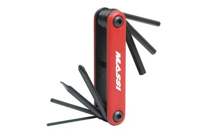 Massi Fietsgereedschap Set 7 functies - Rood Massi Fietsgereedschap Set 7 functies - Rood