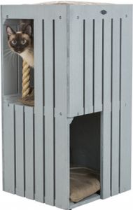 TRIXIE BE NORDIC CAT TOWER JUNA GRIJS 38X38X77 CM