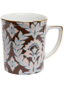 La DoubleJ tasse en porcelaine à imprimé végétal - Marron