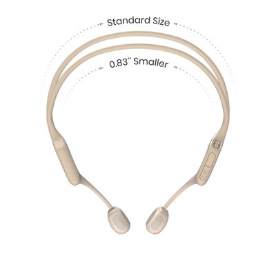 Shokz OpenRun Pro Hoofdtelefoons Draadloos oorhaak Sporten Bluetooth Beige