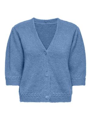 Only Onlstarla Ss V-neck Cardiga Cc Knt Vest 4987204 Riviera Melange/dtm Button