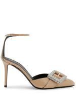 Giuseppe Zanotti escarpins Miss Buckle 90 mm - Marron - thumbnail