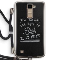 Risk loss: LG K10 (2016) Transparant Hoesje met koord