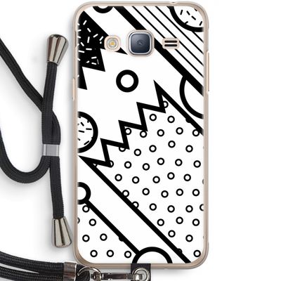 Pop Art #4: Samsung Galaxy J3 (2016) Transparant Hoesje met koord