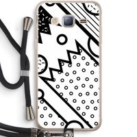 Pop Art #4: Samsung Galaxy J3 (2016) Transparant Hoesje met koord