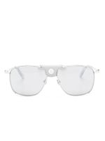 Moncler Eyewear lunettes de soleil à monture rectangulaire - Argent - thumbnail