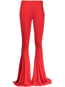 Blumarine pantalon évasé à coupe stretch - Rouge