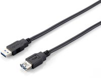 Equip 128399 USB-kabel 3 m USB 3.2 Gen 1 (3.1 Gen 1) USB A Zwart