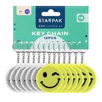 Reflecterende Sleutelhanger Emoticon, 12st. Reflecterende Sleutelhanger Emoticon, 12st.