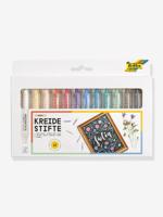 Set van 12 krijtjes BASIC FOLIA meerkleurig