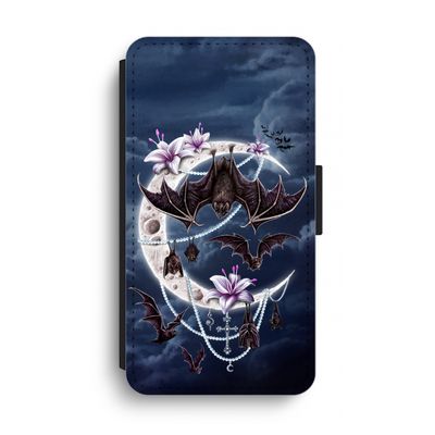 Vleermuizen Maan: iPhone XS Max Flip Hoesje