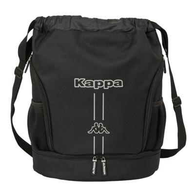 Rugtas met Koordjes Kappa Dark Zwart 35 x 40 x 1 cm
