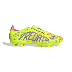 adidas Predator League FT Gras / Kunstgras Voetbalschoenen (MG) Neongeel Blauw Roze