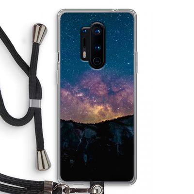 Travel to space: OnePlus 8 Pro Transparant Hoesje met koord