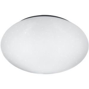 LED Plafondlamp - Trion Puta - 12W - Natuurlijk Wit 4000K - Sterlicht - Spatwaterdicht IP44 - Rond - Mat Wit - Kunststof