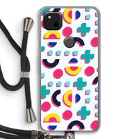 8-bit N°2: Pixel 4a Transparant Hoesje met koord