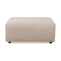 HKliving Jax bank Hocker Boucle Taupe HKliving Jax bank Hocker Boucle Taupe