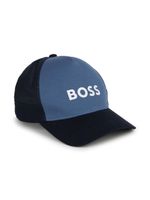 BOSS Kidswear casquette colour block à logo imprimé - Bleu