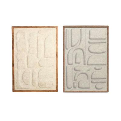 Schilderij Home ESPRIT Beige Modern Stads 75 x 3 x 105 cm (2 Stuks)