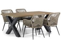 Lifestyle Advance/Cardiff 180 cm dining tuinset 5-delig