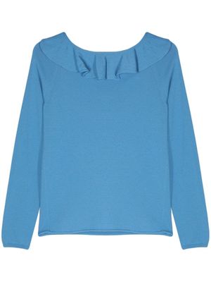 Semicouture pull à volants - Bleu