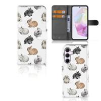 Telefoonhoesje | Met pasjeshouder | voor Samsung Galaxy A35 Konijntjes