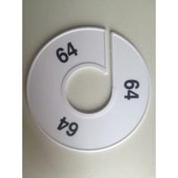 Maatring 11 cm wit/zwart 64