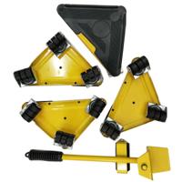 5 in 1 driehoek Iron Movers thuis trolly zware meubels verplaatsen om inspanning te besparen (geel)