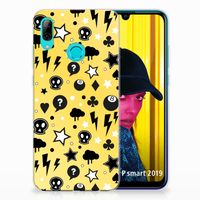 Silicone Back Case Huawei P Smart 2019 Punk Geel - thumbnail