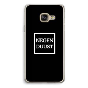 Negenduust black: Samsung A3 (2017) Transparant Hoesje