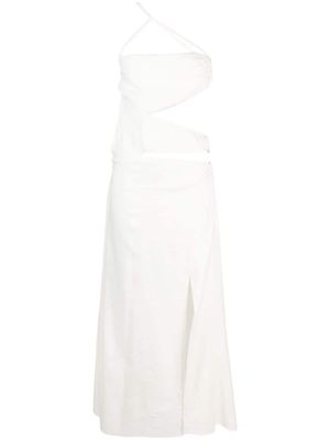 Cult Gaia robe longue Terese à découpes - Tons neutres