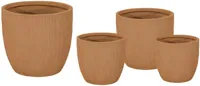 Mcollections Bloempot Nora Egg - Clayfibre - Ø45 x H43 - Camel