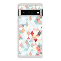 Gekleurde driehoekjes pastel: Google Pixel 6 Pro Transparant Hoesje