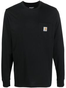 Carhartt WIP t-shirt à patch logo poitrine - Noir