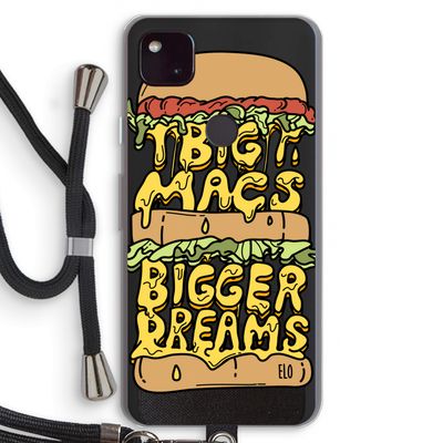 Big Macs Bigger Dreams: Pixel 4a 5G Transparant Hoesje met koord