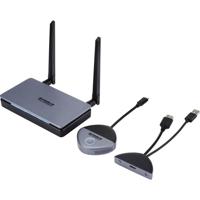 SpeaKa Professional SP-TR-500 Draadloze USB-C®-overdrachtset 30 m 5 GHz, 2.4 GHz 1920 x 1080 Pixel Veilige draadloze overdracht