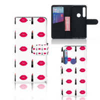 Motorola One Action Telefoon Hoesje Lipstick Kiss