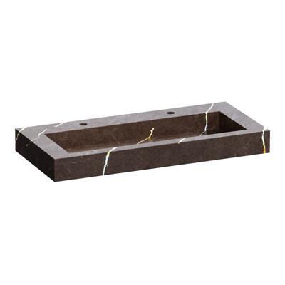 Wastafel Topa Artificial Marble 100 Copper Brown Topa