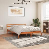 Bedframe zonder matras massief grenenhout wasbruin 180x200 cm - thumbnail