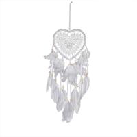 Creatieve hand-geweven ambachten Dream Catcher huis auto muur opknoping decoratie type: zonder licht (wit)
