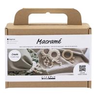 Creativ Company Mini hobbyset macrame servetring off-white