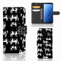 Samsung Galaxy S9 | Telefoonhoesje | Met pasjeshouder | Koetjes